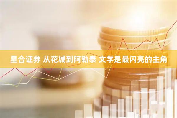 星合证券 从花城到阿勒泰 文学是最闪亮的主角