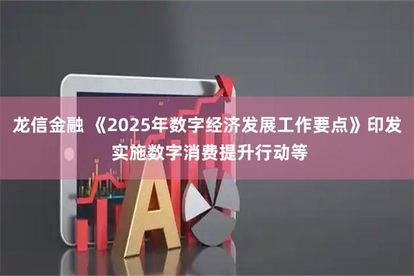 龙信金融 《2025年数字经济发展工作要点》印发 实施数字消费提升行动等